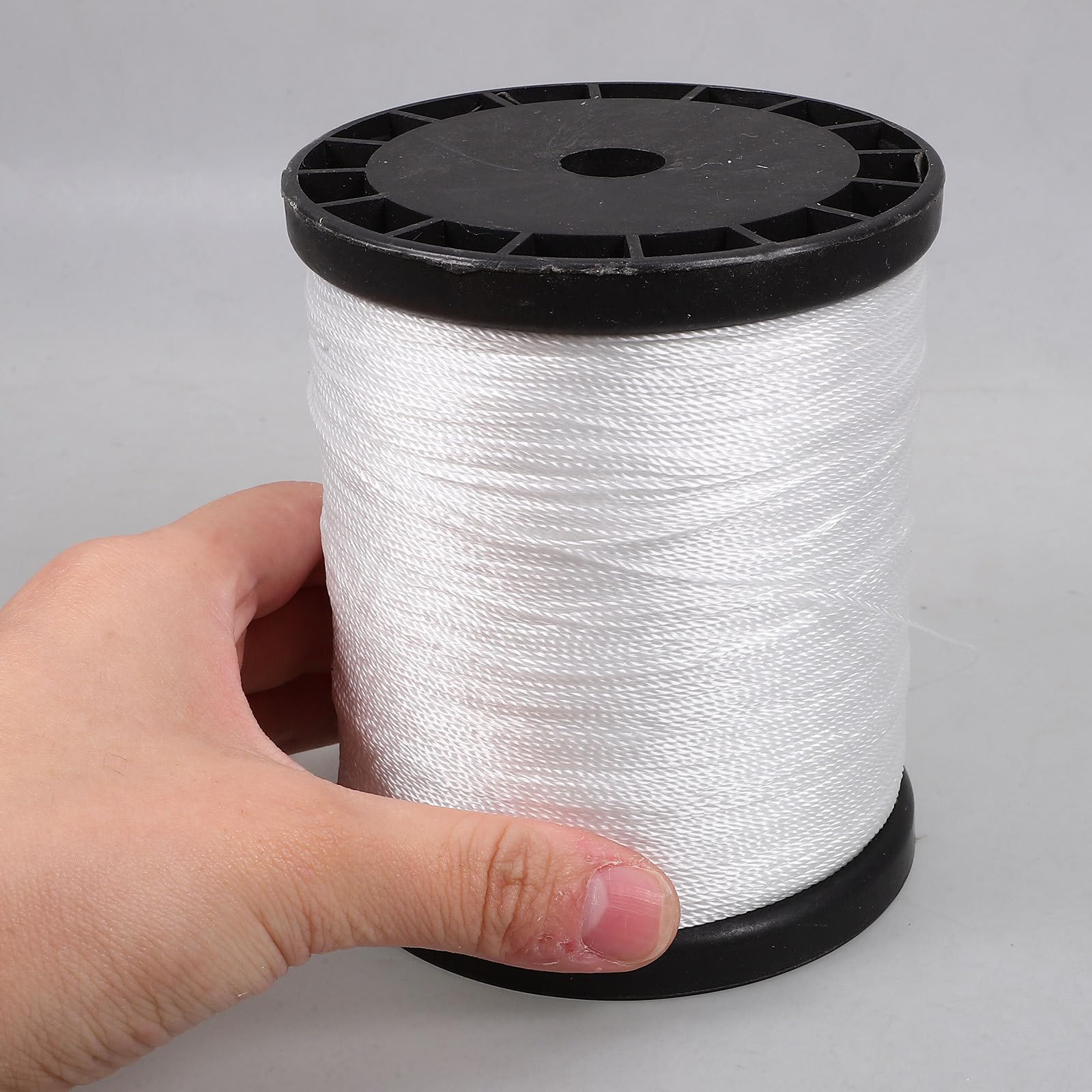 NUOBESTY 2 Rouleaux Ficelle de Nylon Torsadée pour Construction, Corde Résistante et Solide, Adaptée Maçonnerie et Jardinage, Usage Extérieur Fiable
