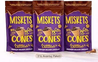 Bitter  ikolata Dolgulu Mini Kornet 70 gr x 3 Adet