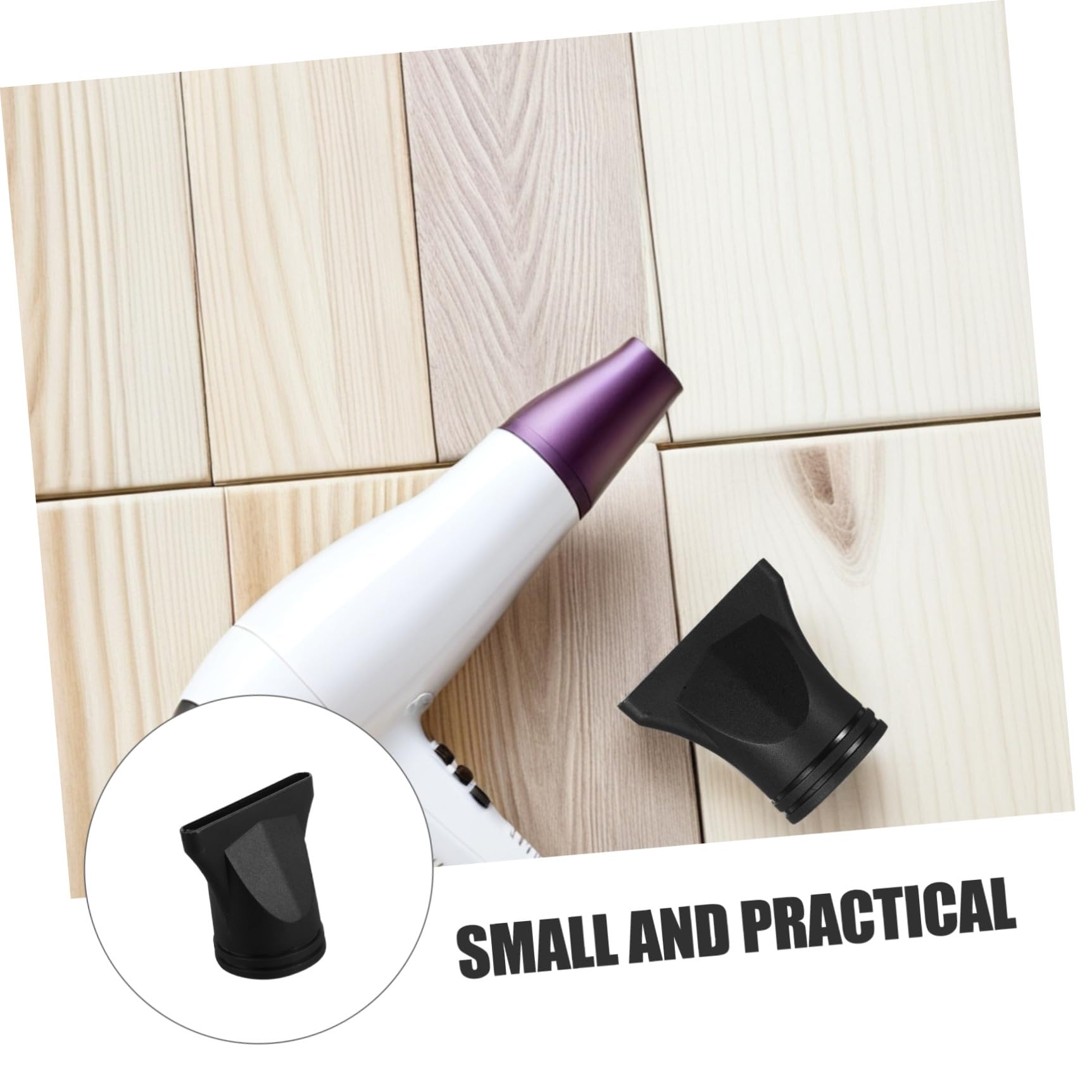 Lot de 5 Embouts pour Sèche-Cheveux en Plastique Résistant à la Chaleur Concentrateurs Universels Fins et Larges pour Coiffage Professionnel Accessoires pour Brushing et
