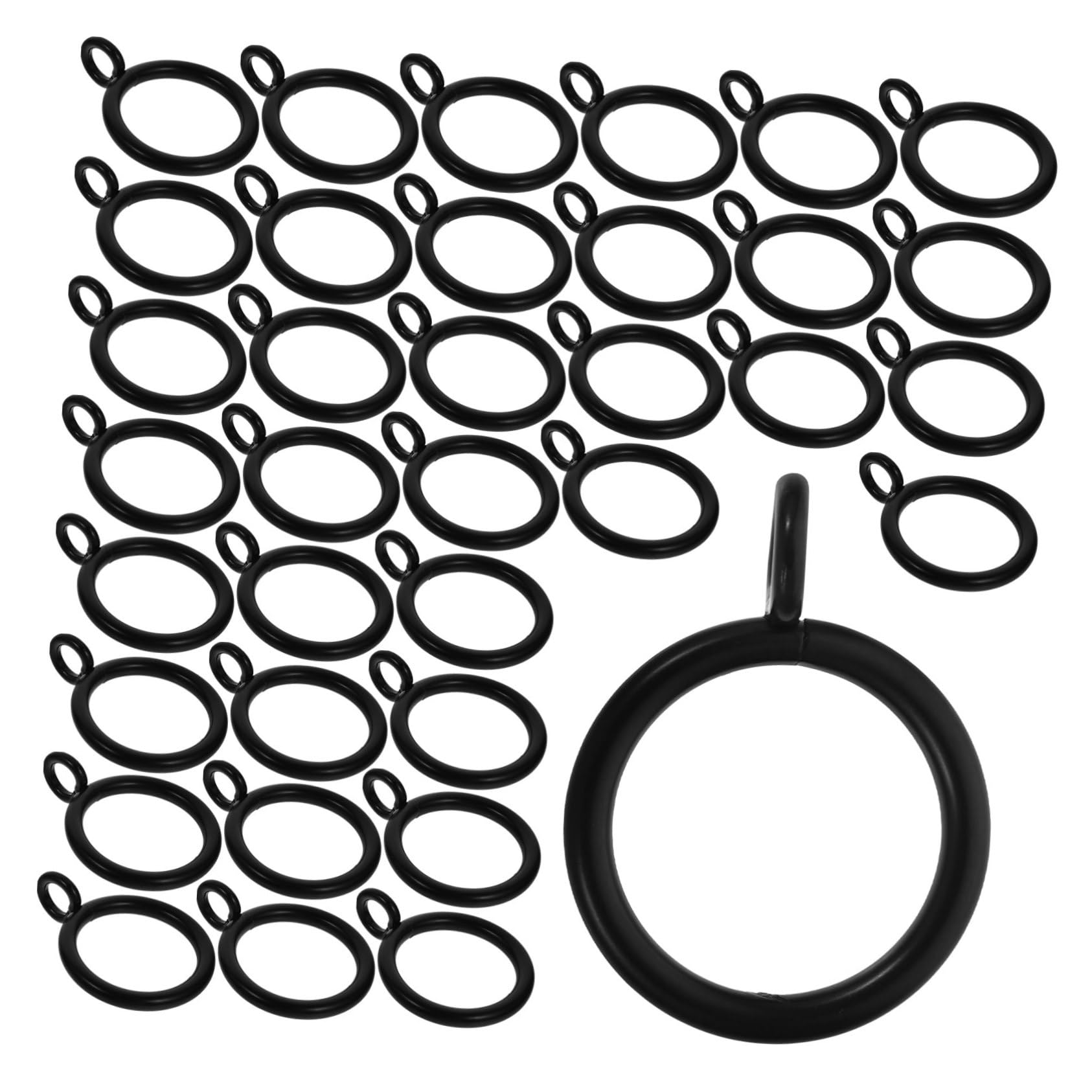 VINTORKY 40pcs Curtain with Eyelets for Easy Sliding Curtain Rods for Heavy Lightweight Drapery Elegant Design for Home