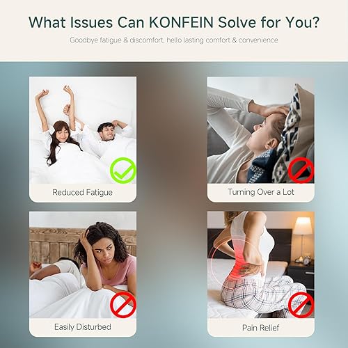 Miniatura 7 de Colchón King de espuma viscoelástica de gel refrescante de 10 pulgadas, firmeza media, certificado CertiPUR-US, sin fibra de vidrio, alivio de