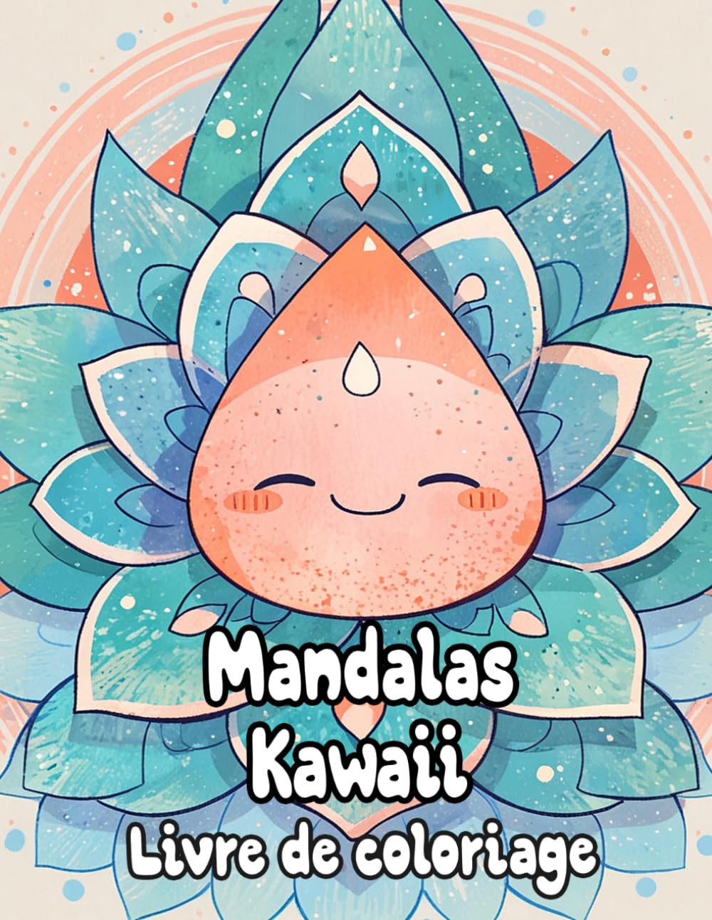 Mandalas Kawaii Livre De Coloriage: Pages A Colorier De Adorables Art Zen Motifs Décoratifs Mignons Géométriques Répétitifs Tapisserie Yoga Chakra ... Relaxation | Pour Enfant Adulte Ado Senior