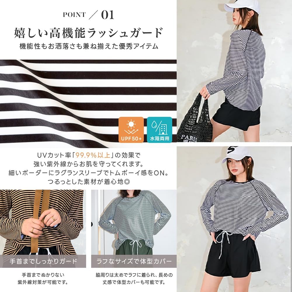 プール、ビーチ、温泉など様々なシーンでの着用イメージ
