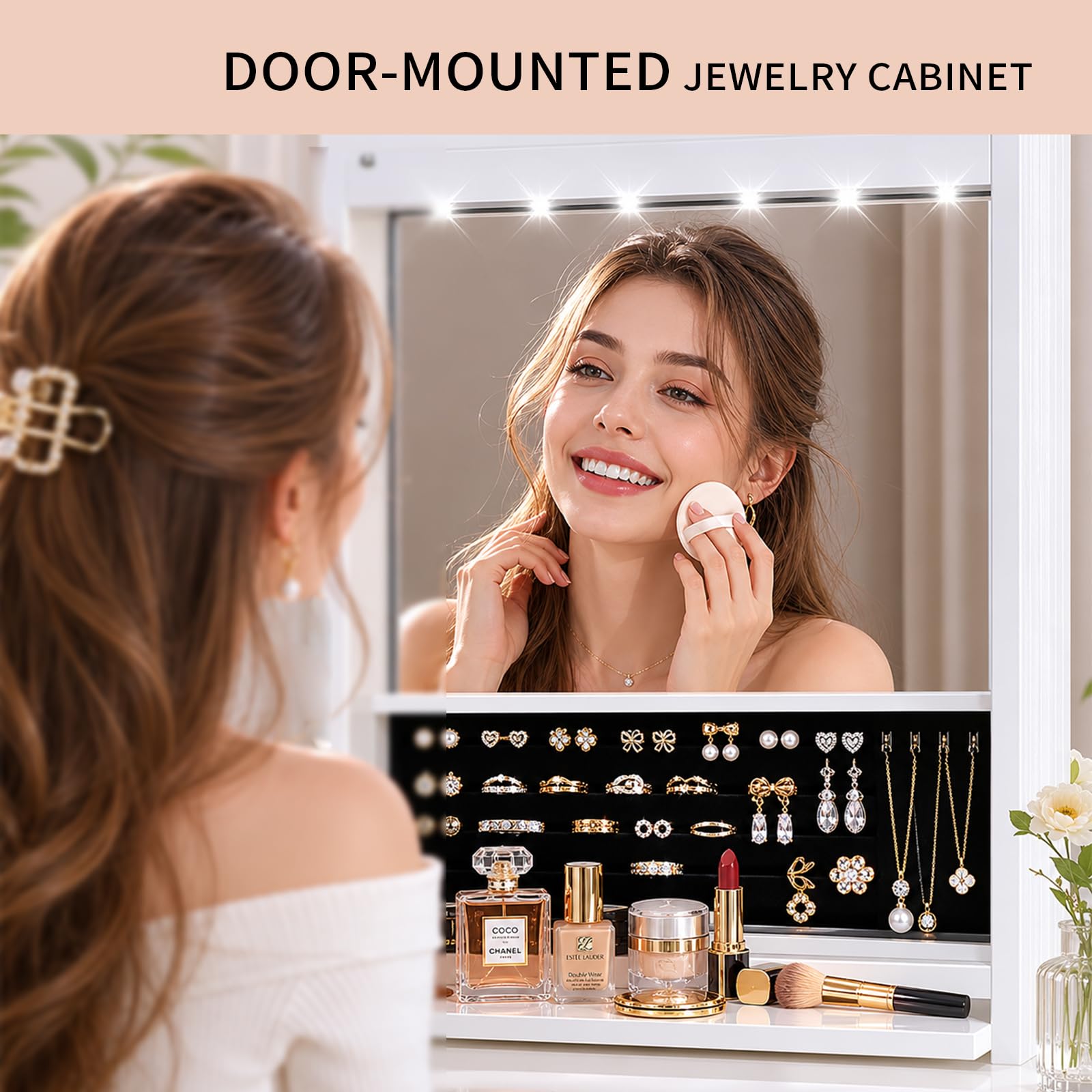 Doro♡mona♡12xinil ゆめかわいい3点セット Amazon.com: JOYUSAEN Over the Door Jewelry Organizer, Wall Mounted