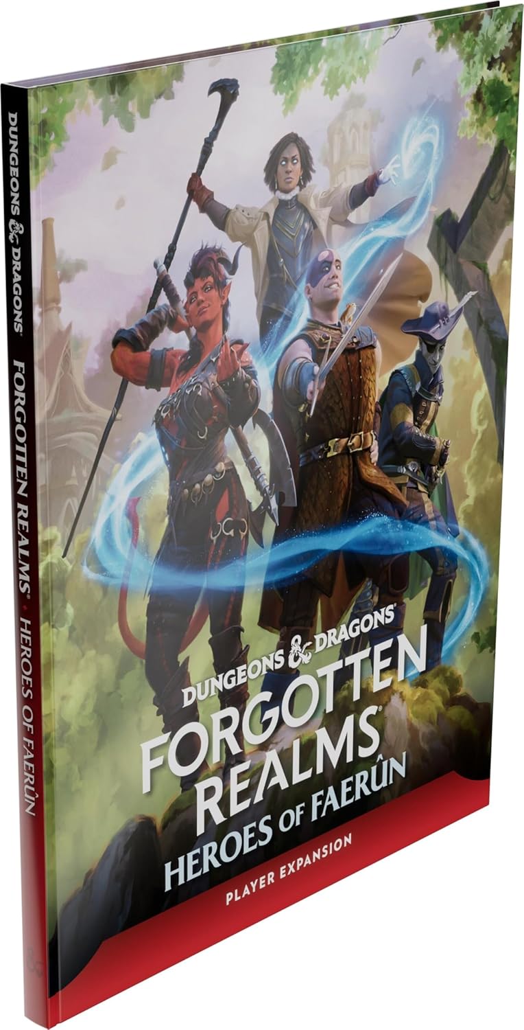 Wizards of The Coast | D&D Dungeons & Dragons Forgotten Realms Heroes of Faerun Player Expansion Hardcover