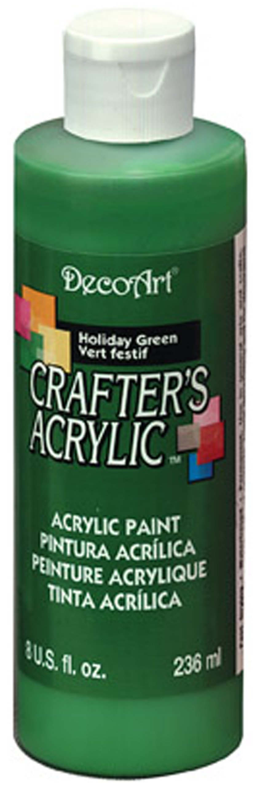DecoArt Crafters Acrylics Paint, Holiday Green — image 1