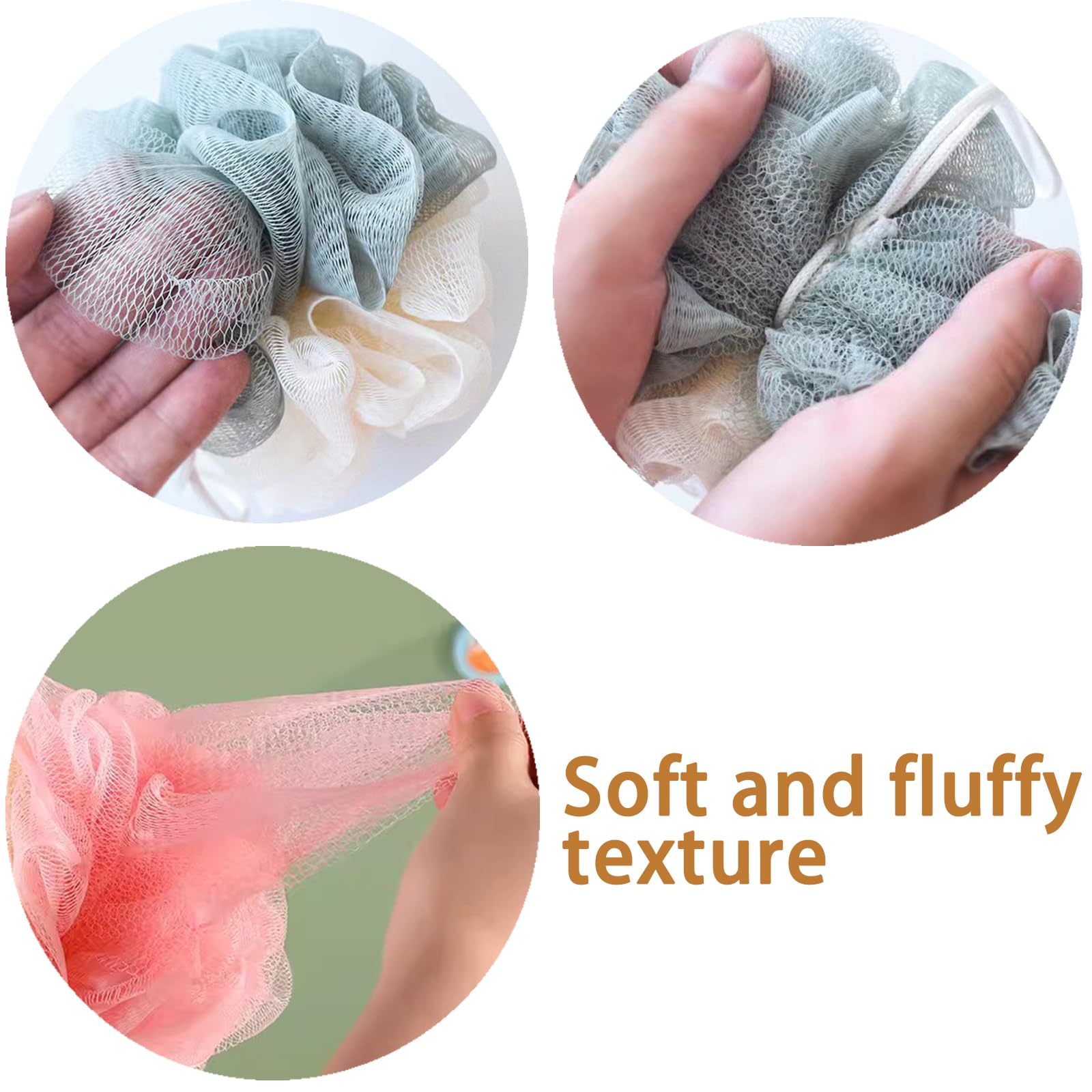 Podróżna luffa pakowana pojedynczo, mała luffa, 30 g, mini gąbka do kąpieli, pufa, gąbka, pod prysznic, wielokolorowe