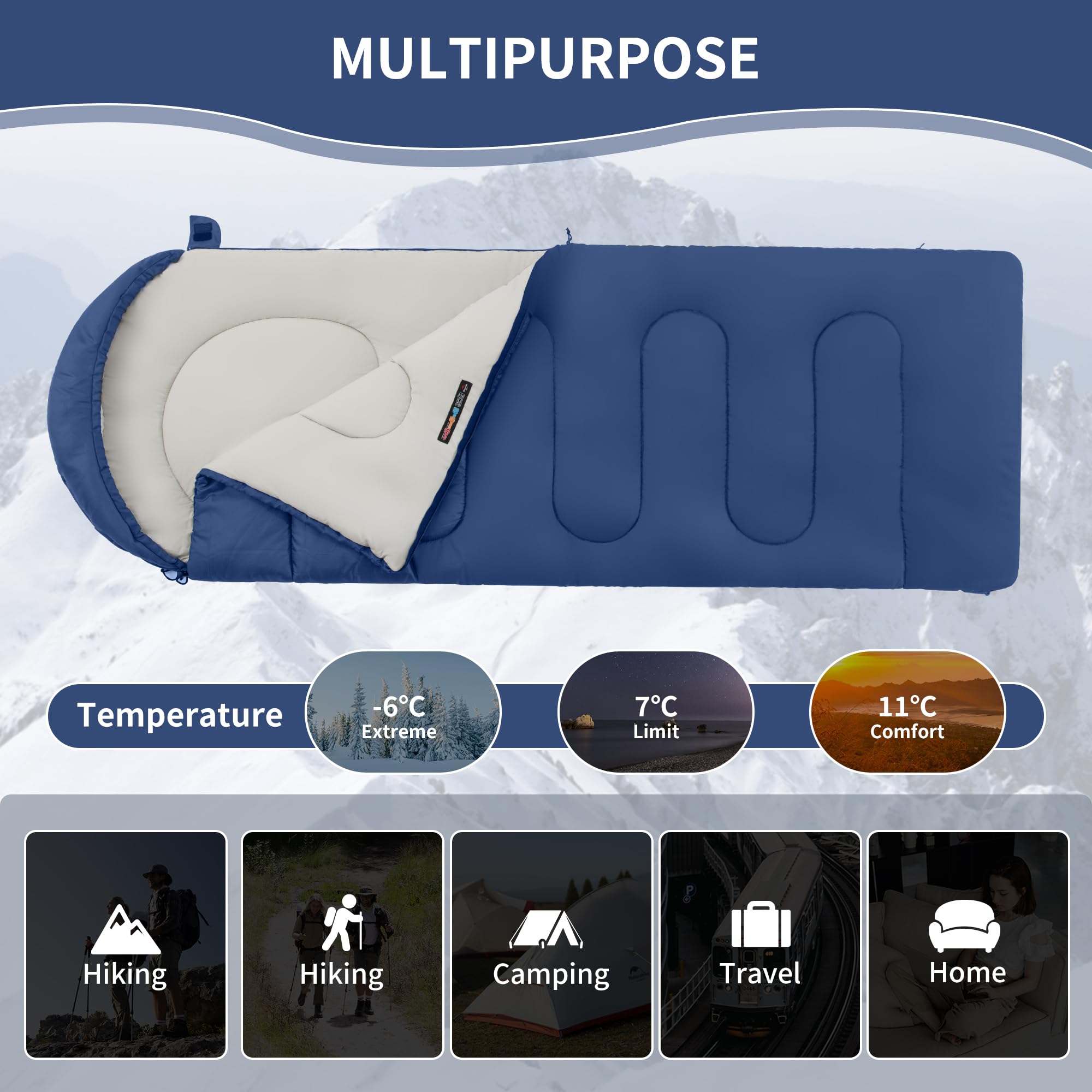 Sacco A Pelo Impermeabile Sacco A Pelo Estivo Naturehike - Ultraleggero 760g, Impermeabile, Per Campeggio E Trekking Sacco A Pelo Leggero - 2