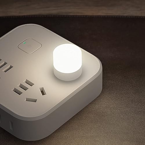 Miniatura 4 de Luz nocturna USB, mini luz LED, luz de ahorro de energía, bombilla LED compacta, iluminación ambiental, lámpara decorativa, mini luz USB para