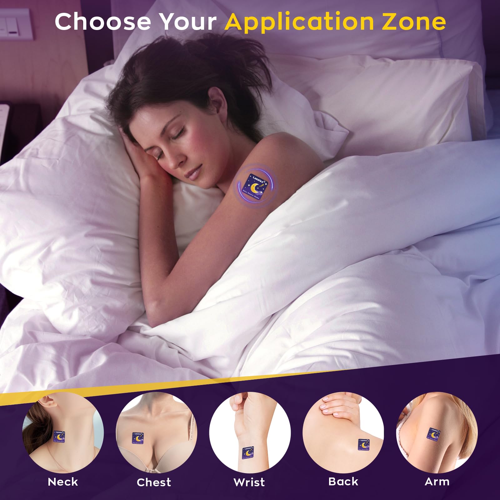 36ct Sleep Patches for Adults Extra Strength – All Natural Nighttime Comfort with Melatonin & Magnesium, Quick-Acting & Long-Lasting — Amazon image 4