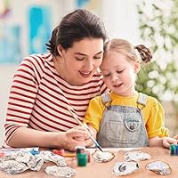 Vista 3 de QEQEKAKA 25 PCS Conchas de Ostra 3"-4" Conchas de Ostra Cóncavas para Manualidades Conchas de Ostra Naturales a Granel, para Relleno de Jarrones