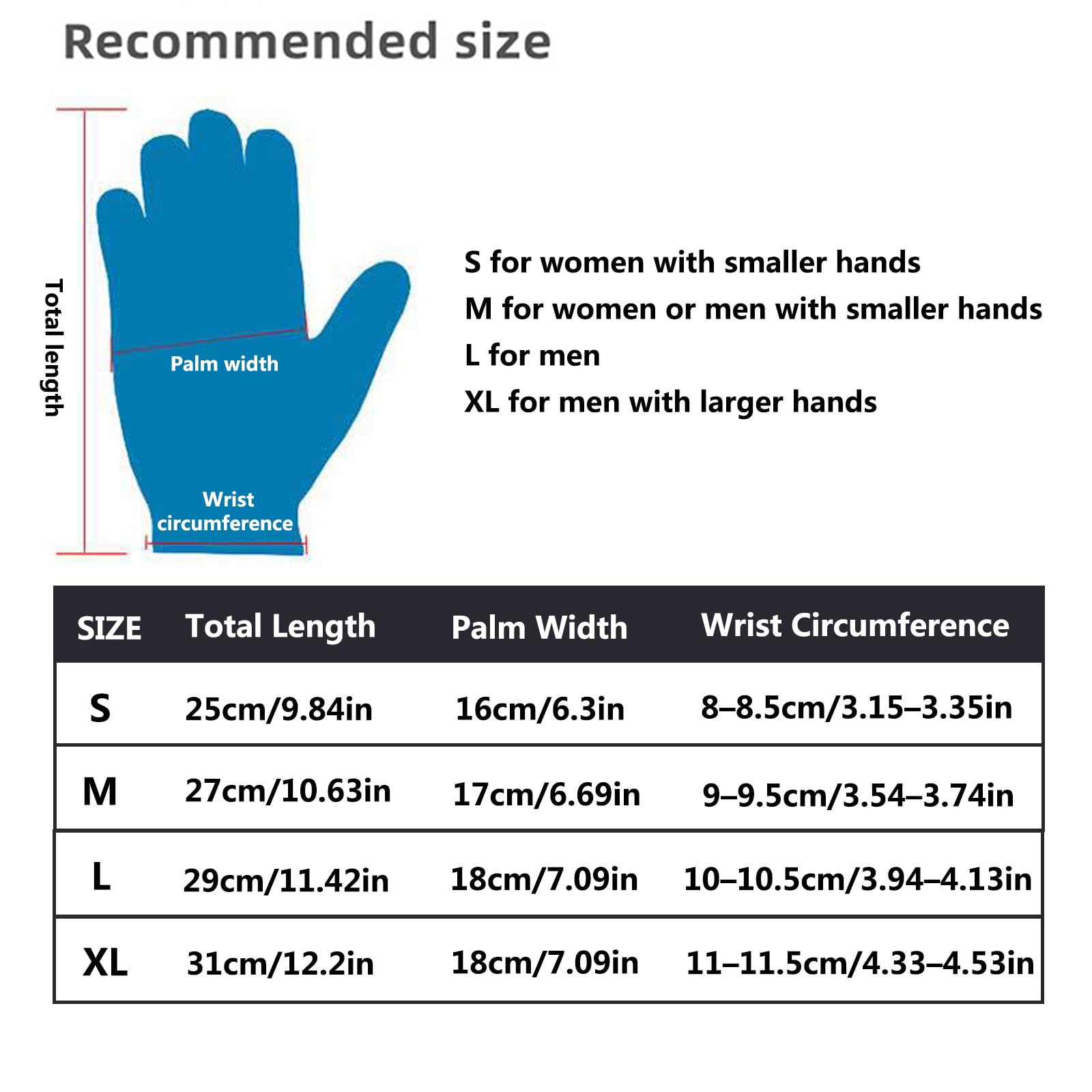 WYYHAA 3MM Neoprene Wetsuit Gloves, Anti-Slip Keep Warm Scuba Diving Gloves for Men Women Spearfishing Surfing Kayaking,XL