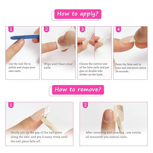 Miniatura 7 de EchiQ - Uñas postizas holográficas plateadas con purpurina, estilo corto, uso diario, color rosa piel, para mujer, uñas postizas ovaladas