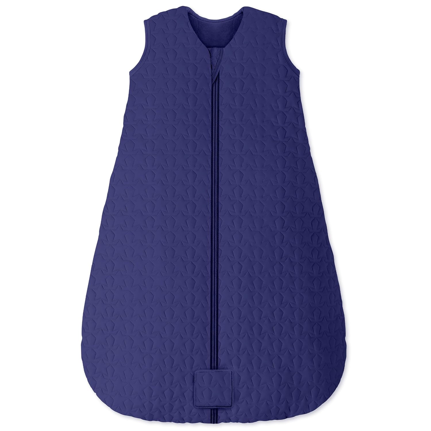 Unnivoll Baby Sleep Sack 12-18 Months TOG 2.5 Winter Baby Wearable Blanket, 100% Cotton Fabric Toddler Sleeping Sack 2-Way Zipper Quilted Baby Sleep Bag, Warm Soft Navy Blue