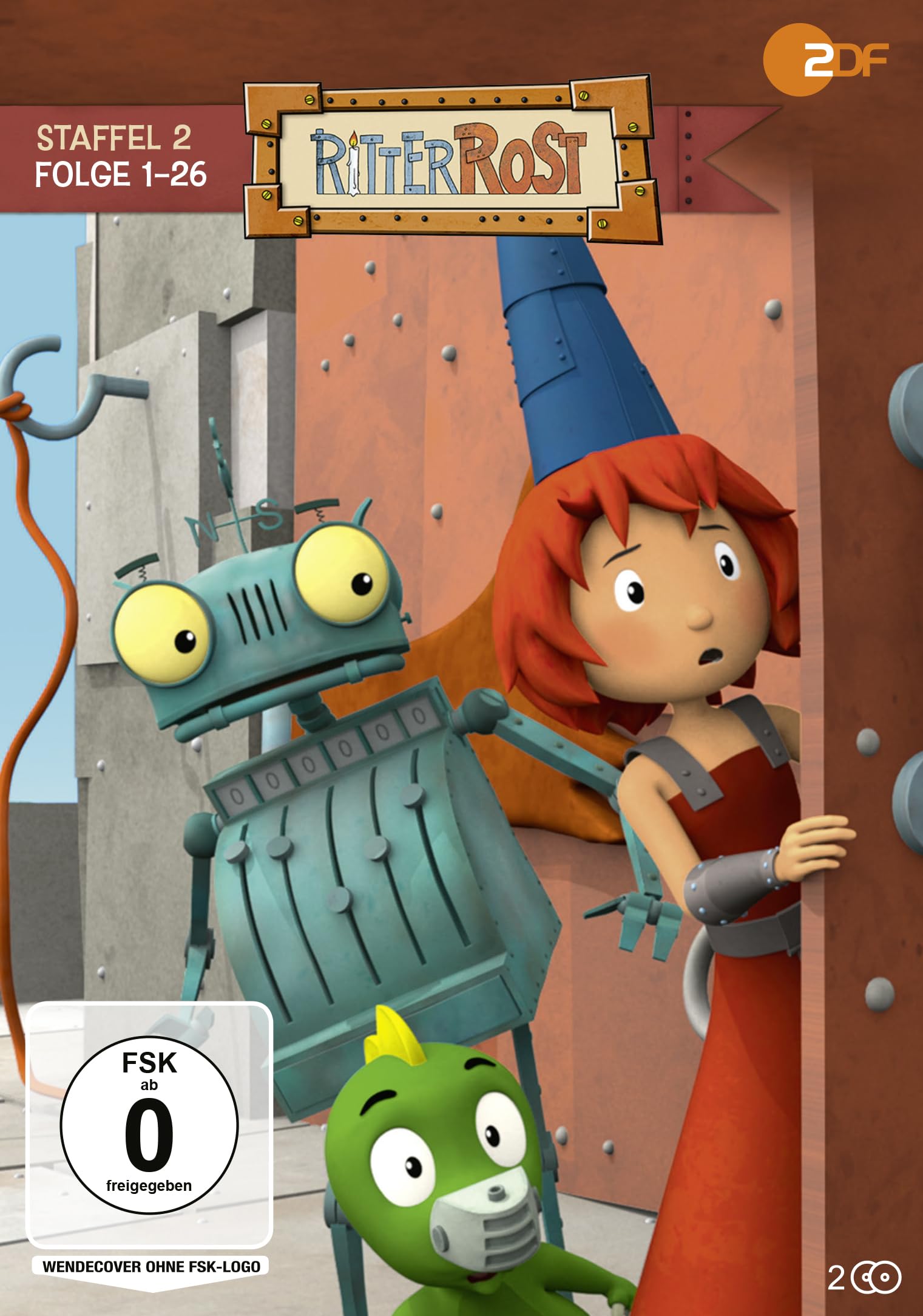 DVD de Ritter Rost Staffel 2, la serie infantil de dibujos animados en formato físico