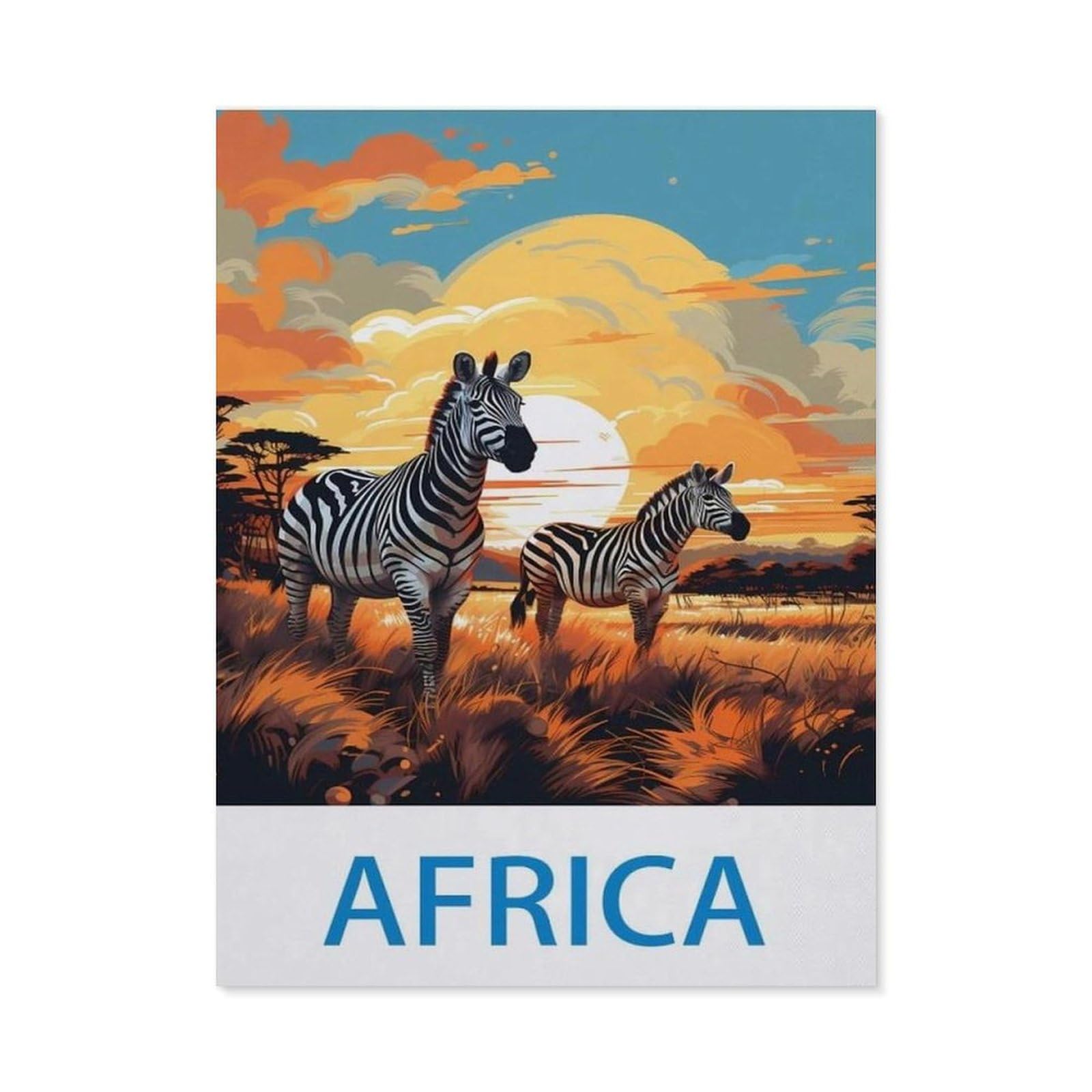 BEAYODKP DIY 5D Diamond Painting，Africa（40 x 50 cm）