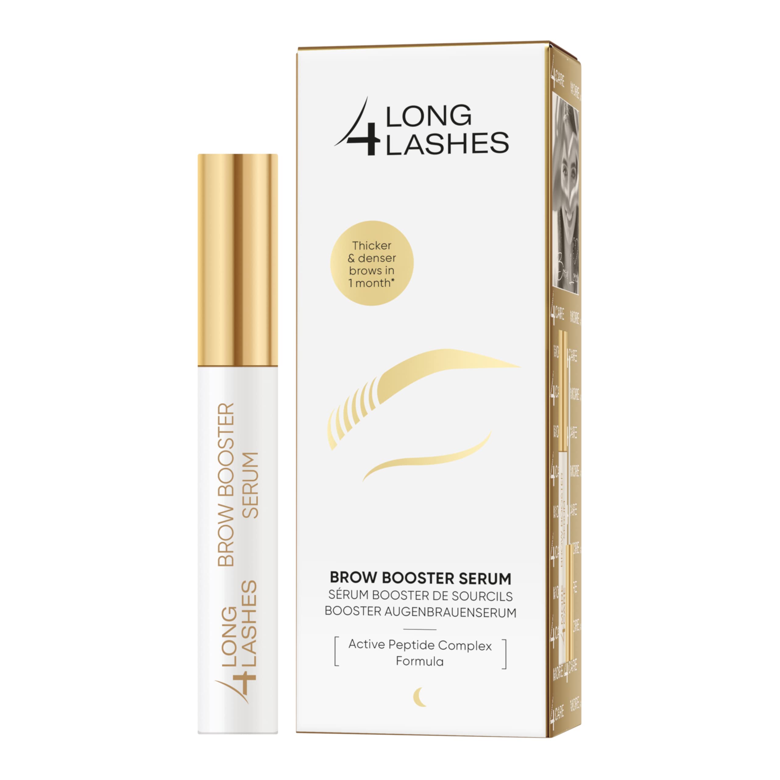 Long4Lashes Booster Siero per sopracciglia by Oceanic, vegan eyebrow siero – 3 ml (confezione da 1)