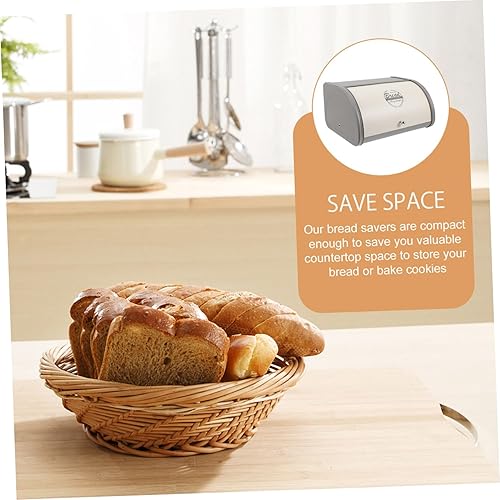 Miniatura 5 de Veemoon Contenedor de caja de almacenamiento para restaurante, bufé, frutas, esquina gris, soporte para alimentos, cocina, panadería, encimera,