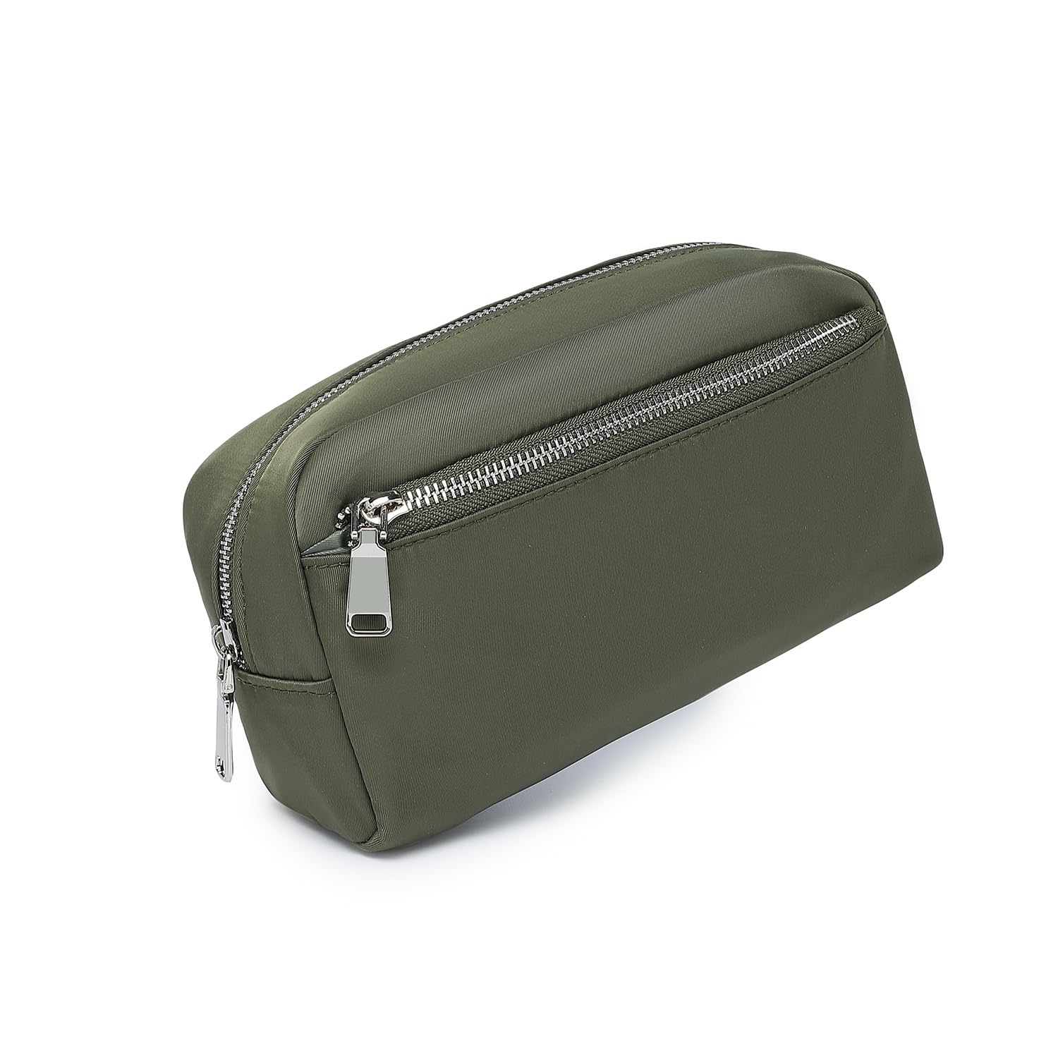 YONBEN Nylon Female cosmetic bags Canvas toiletry bags Wash bags with large capacity Simple design (Nylon/Army Green)