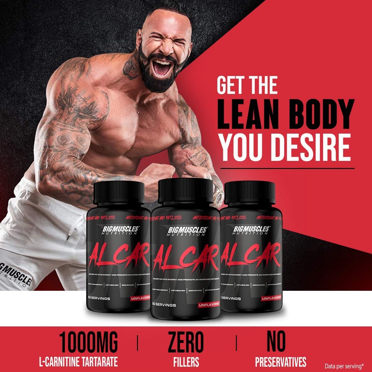 l-arginine vs l-carnitine bodybuilding Bigmuscles Nutrition ALCAR (ACETYL L-CARNITINE 1000mg Per Serving)