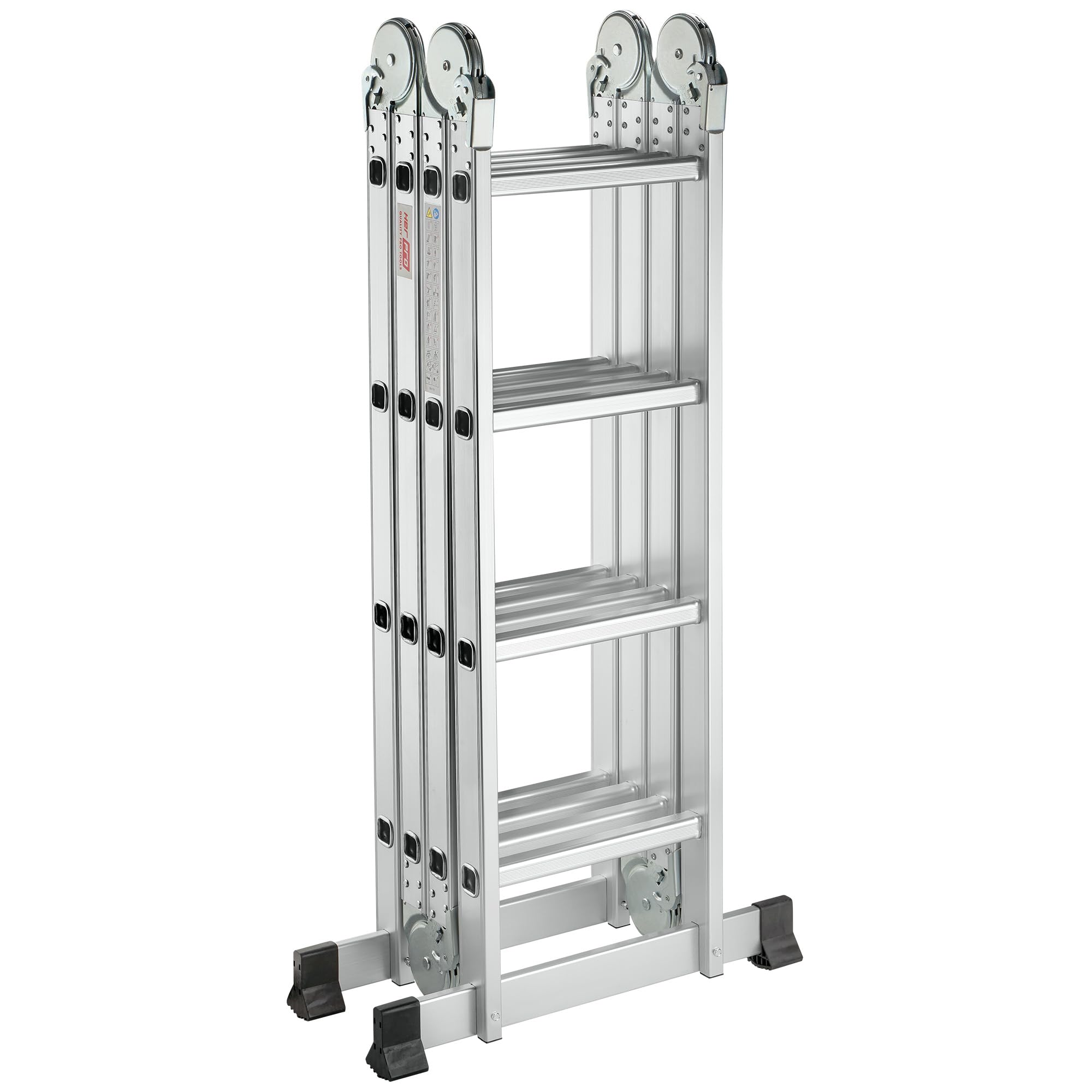 Escalera Multifunción Articulada Plegable de Aluminio de 4x4 hasta 4,70 Metros y hasta 150 kg