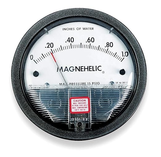 Dwyer 2010 Magnehelic Differential Pressure Gauge, Type, 0 to 10" WC