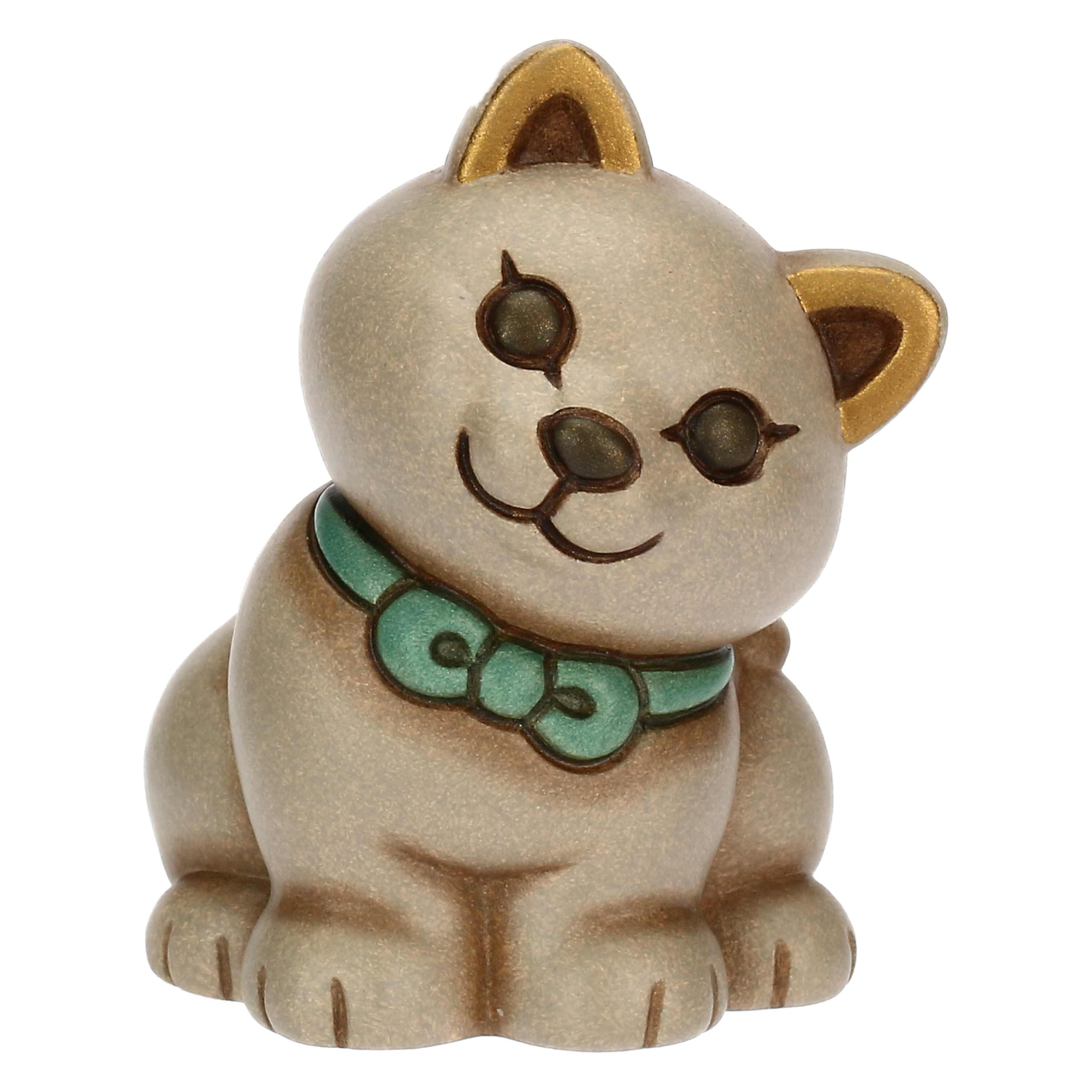 THUN - Mini Cat Momi - Ceramic - Spring Garden Collection - 4.8 x 4.8 x 5.8 cm