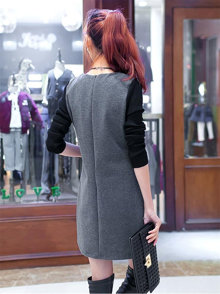 long sleeve wrap over dress Sweater Midi Wrap Dress Black / XS