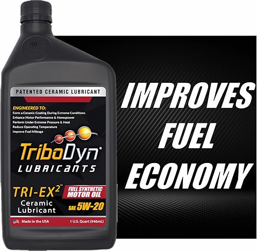 Miniatura 5 de Aceite sintético para motor TRI-EX2 con revestimiento cerámico (5W-20, paquete de 5 cuartos de galón)