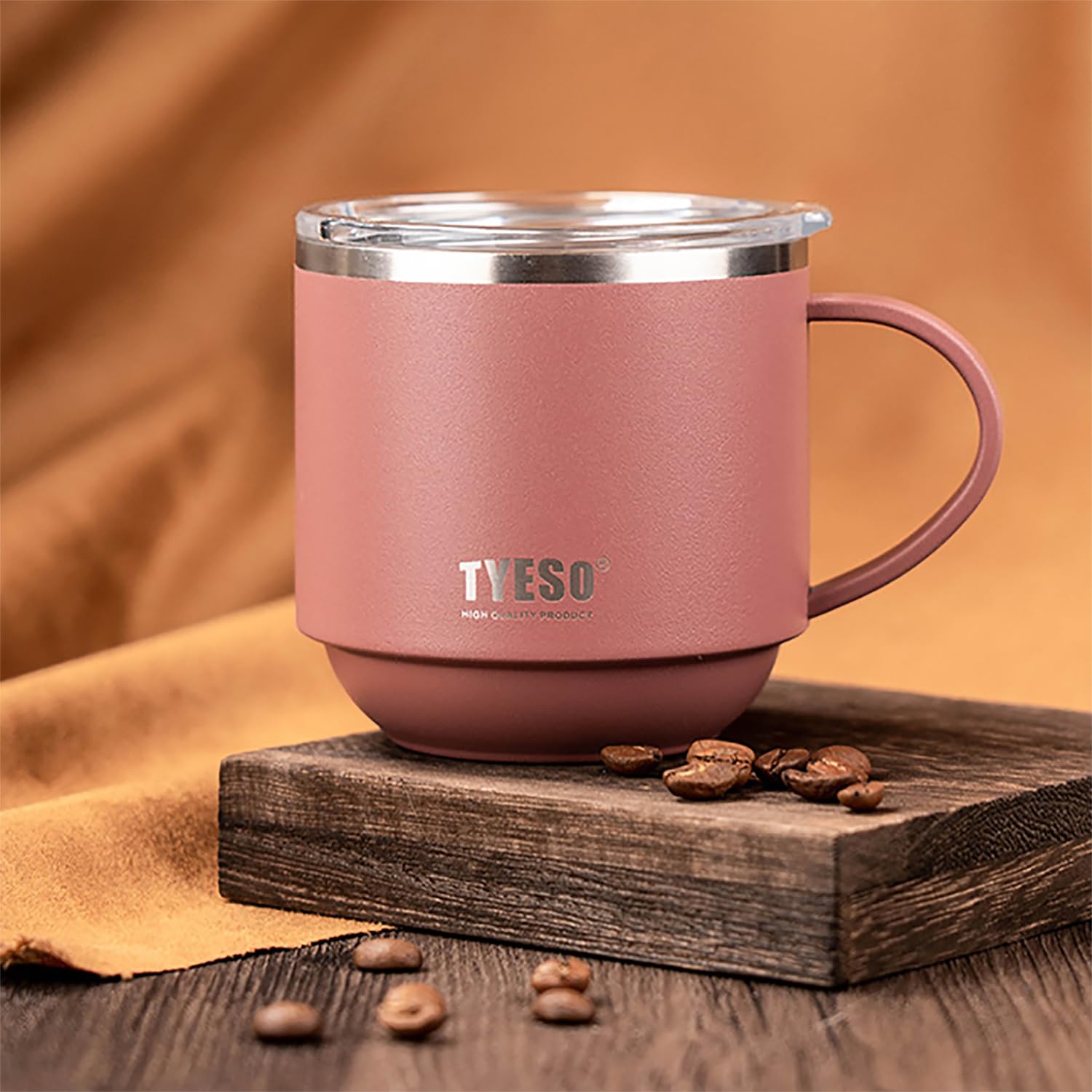 Klaraber Insulated Coffee Mug, Thermal Mug with Handle, Insulated Camping Mug with Lid - Image 4
