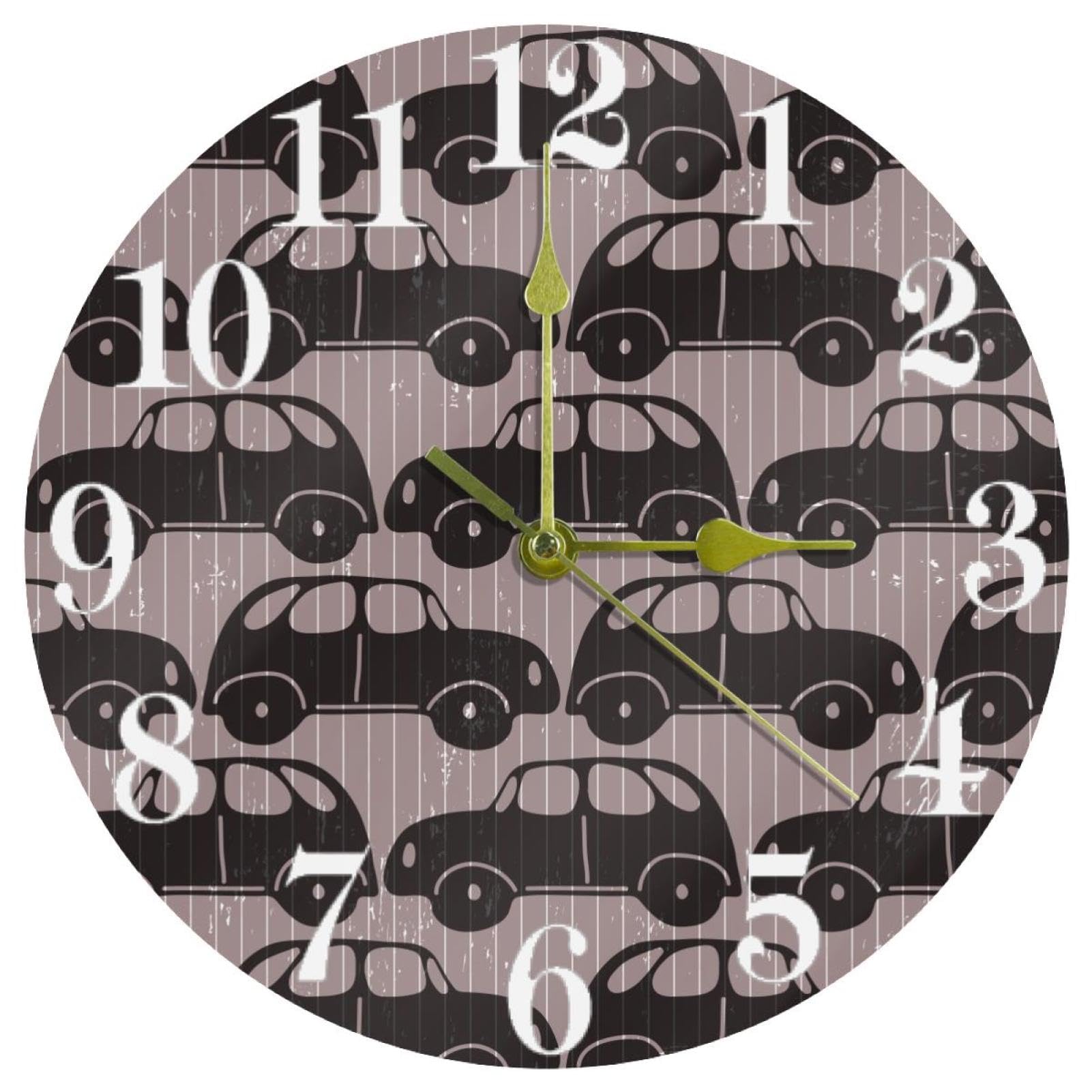 Horloge murale voiture vintage pour décorer la cuisine ou le bureau