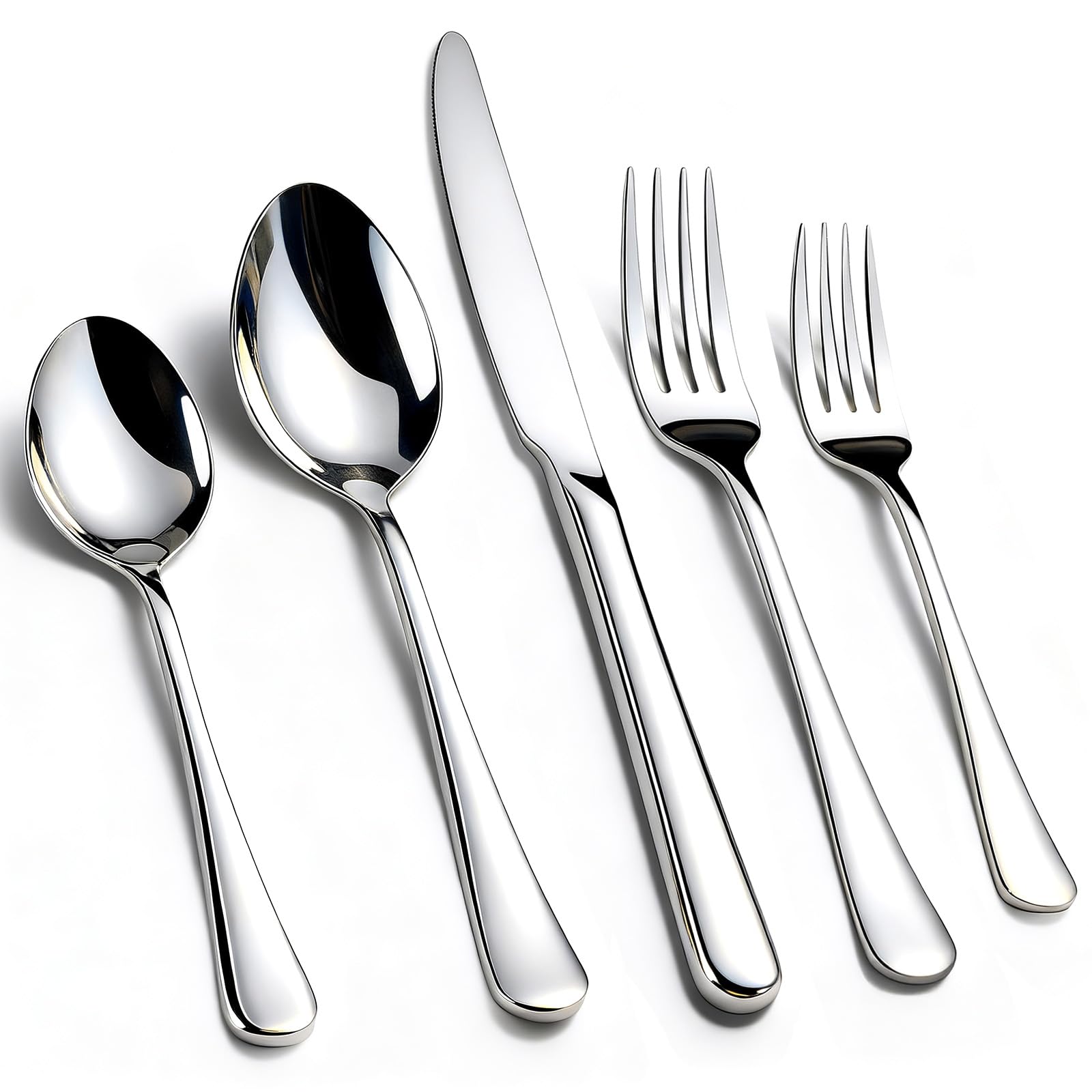 Amazon.com | 60 Pack Silverware Set for 12, KIKCOIN Heavy Duty