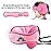 StoHua Child Car Seat Head Support Band - Baby Head Neck Relief Safety Headrest - Adjustable Toddler Carseat Head Holder Head Strap - Baby & Kids Travel Accessories with Cute Cartton Pattern, Pink