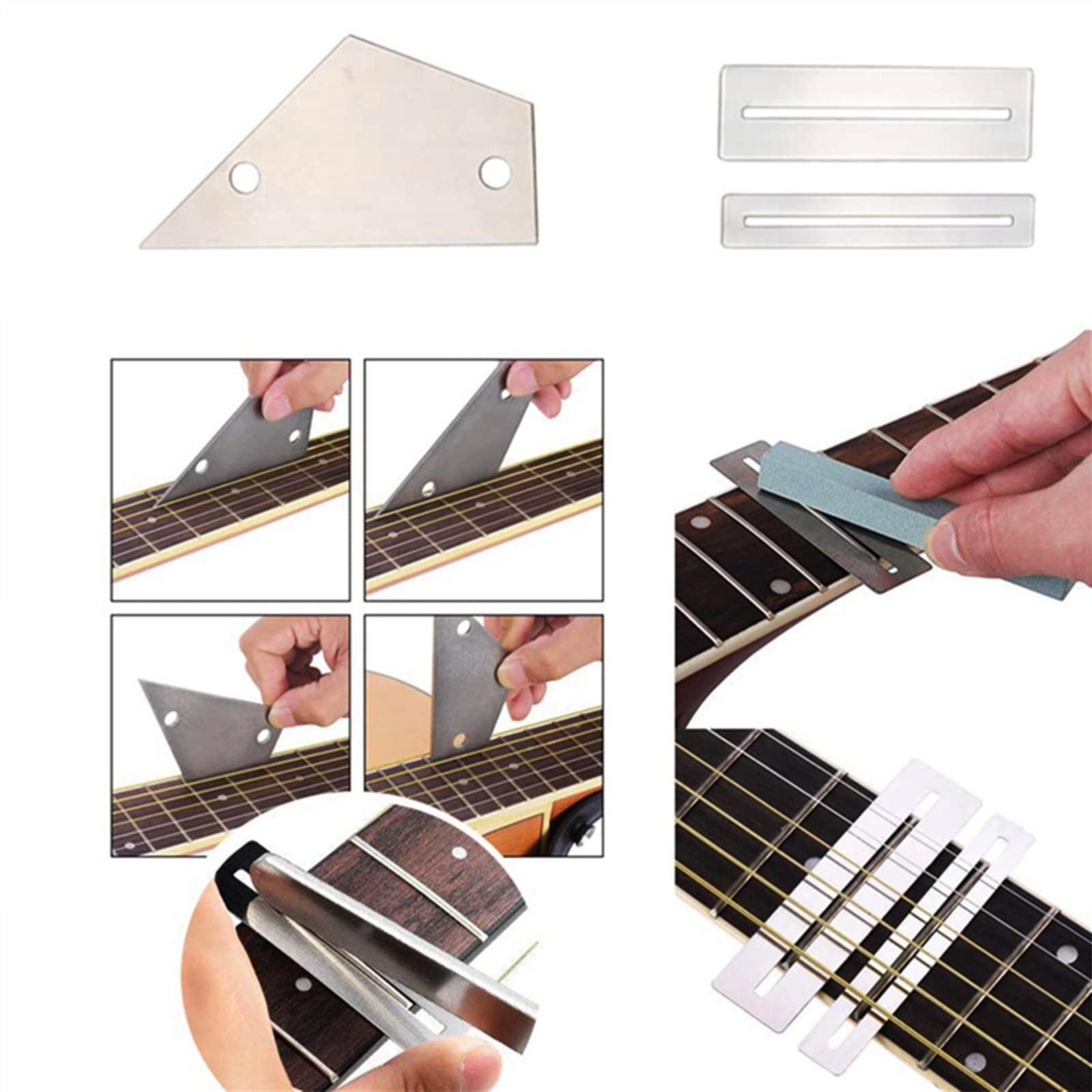 Zestaw Narzędzi Do Czyszczenia Naprawy Gitary Nawijarka Do Strun Gitarowych Ściągacz Do Pinów Klucz Linijka Wybiera Śrubokręt Z Torbą Profesjonalny Narzędzia do Gitary