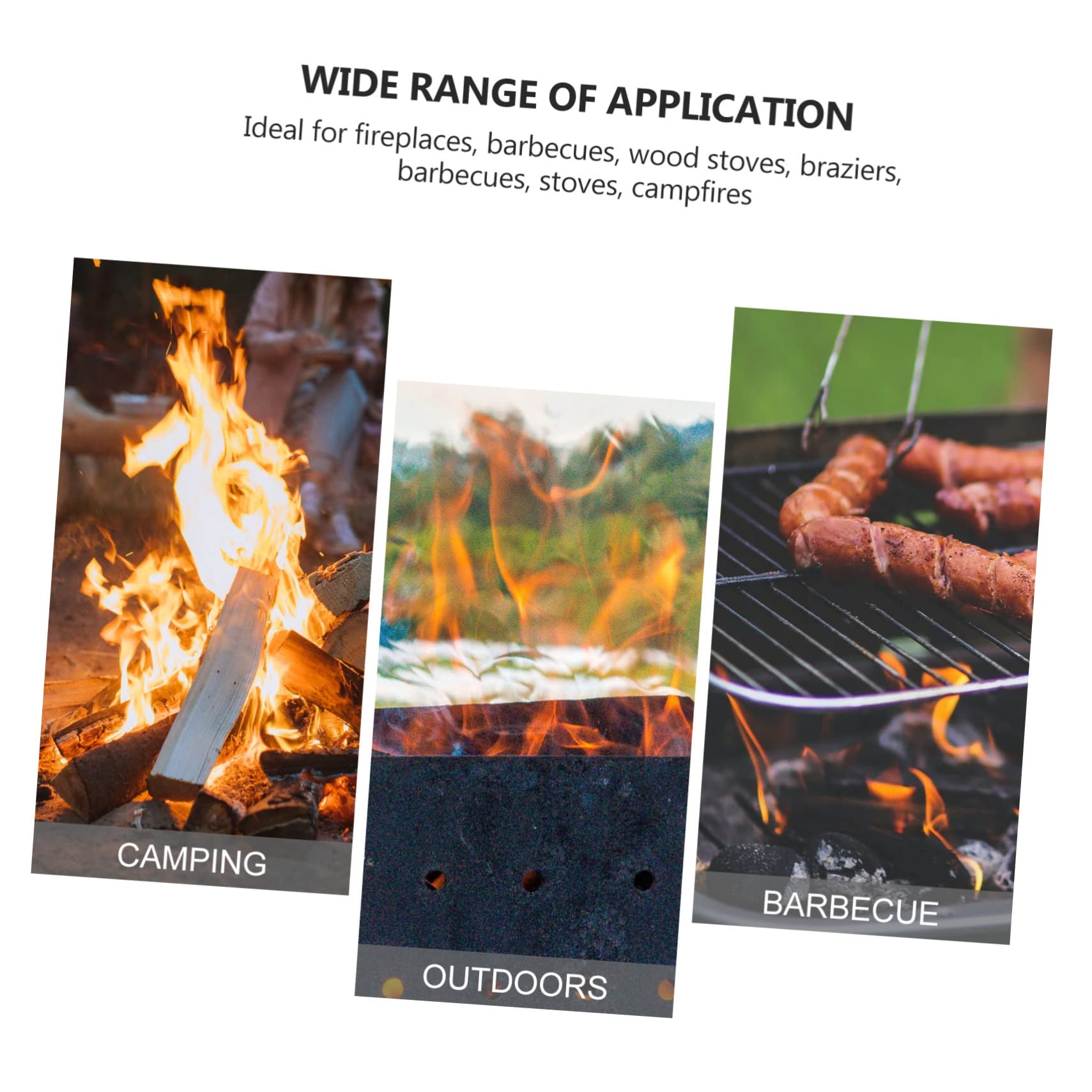 Ciminiera Starter Barbecue, Accenditore Rapido per Carbone | Secchio Accensione Fuoco, Alluminio Argento Base Ampia e Schermo Termico, per Viaggi e Grigliate
