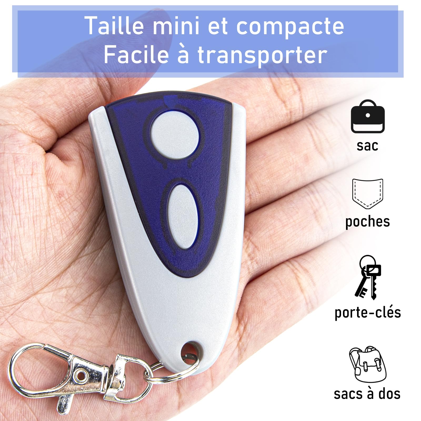 Lot de 2 Émetteur Porte de Garage 433,92MHz Compatible avec Novoferm Novotron 502 MAX43-2 Novotron 512 MIX43-2 pour Novotron 522 Novoferm MNHS433-2
