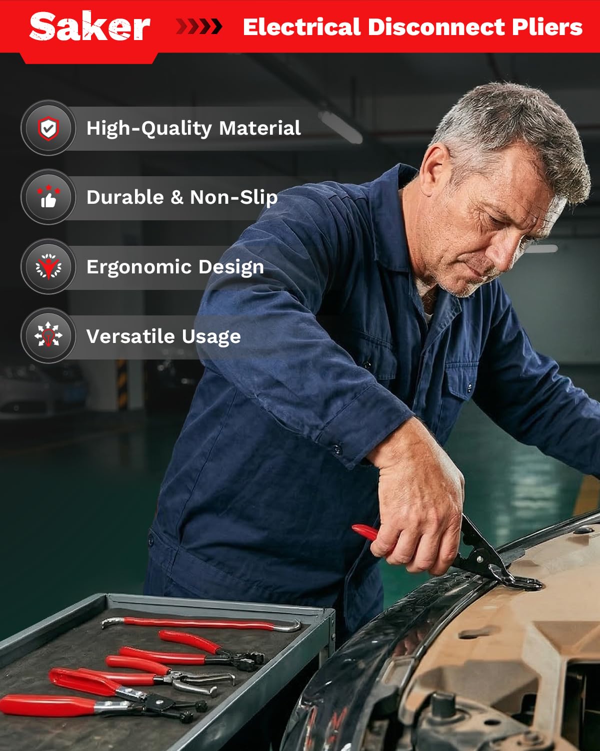 Saker Pliers Tool Set - Connector Removal -2