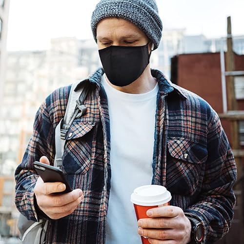 Miniatura 13 de Mascarillas de tela lavables y reutilizables para mujeres y hombres, máscara facial transpirable con alambre de nariz y bolsillo para filtro