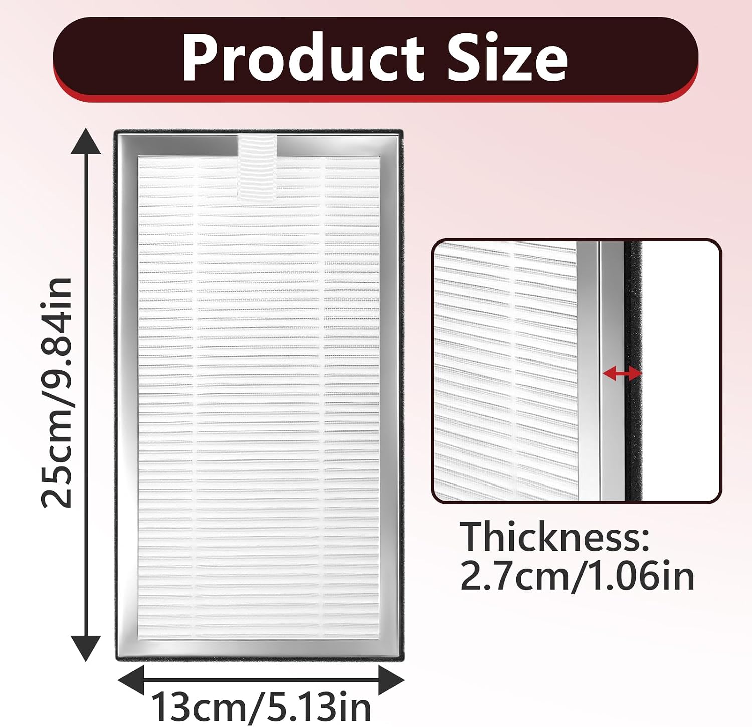 8 Pcs MA15 Replacement Filter Compatible with Medify Air Purifier 15, 3-in-1 H13 HEPA & Activated Carbon Filter