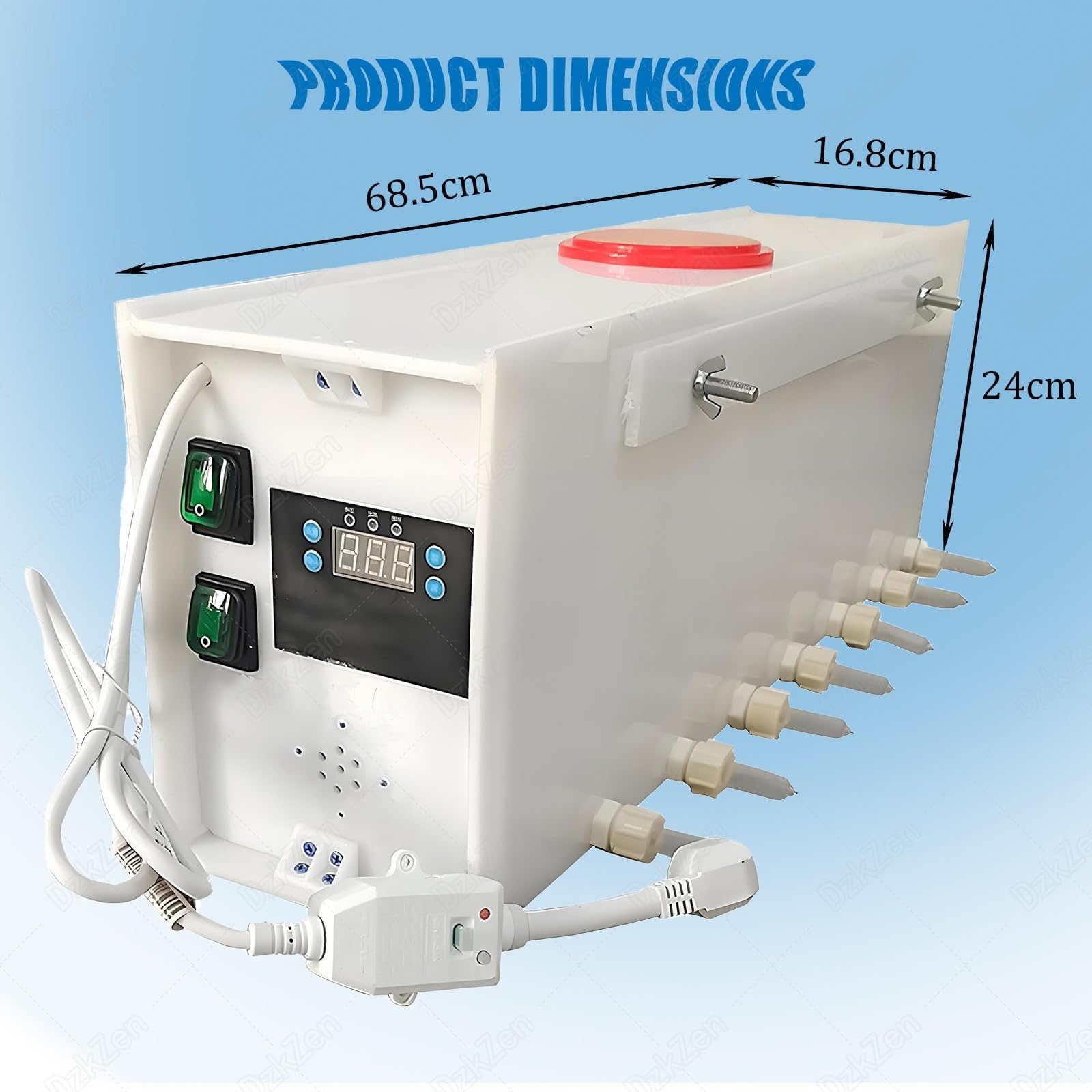 Alimentador De Leche con Agitación Automática For Lechones, Máquina De Lactancia Universal, Sonido Inteligente De Temperatura Constante, Interruptor Doble, Dispensador(14Nipples)