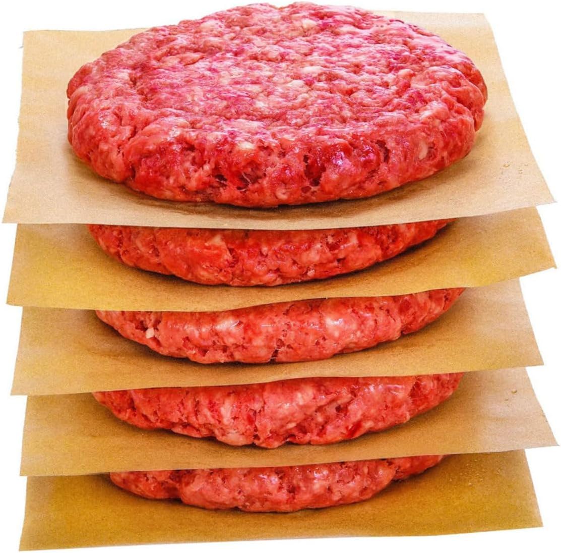 500pcs Nonstick Hamburger Patty Paper Sheets Oil Water Resistant Squares for Baking Bbq Restaurants Cookies for Food Separation Quality Preservation