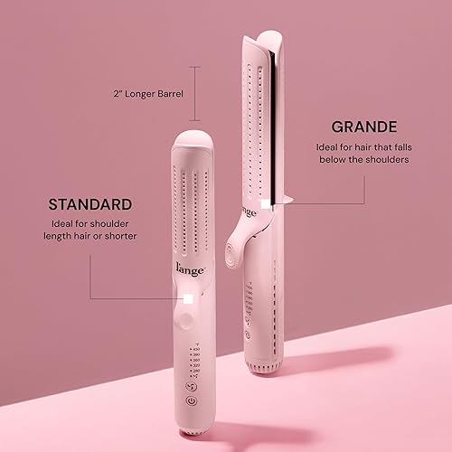 Miniatura 2 de L'ANGE HAIR Le Duo Grande 360° Airflow Styler Varita rizadora 2 en 1 y plancha plana de titanio, alisador y rizador de cabello profesional
