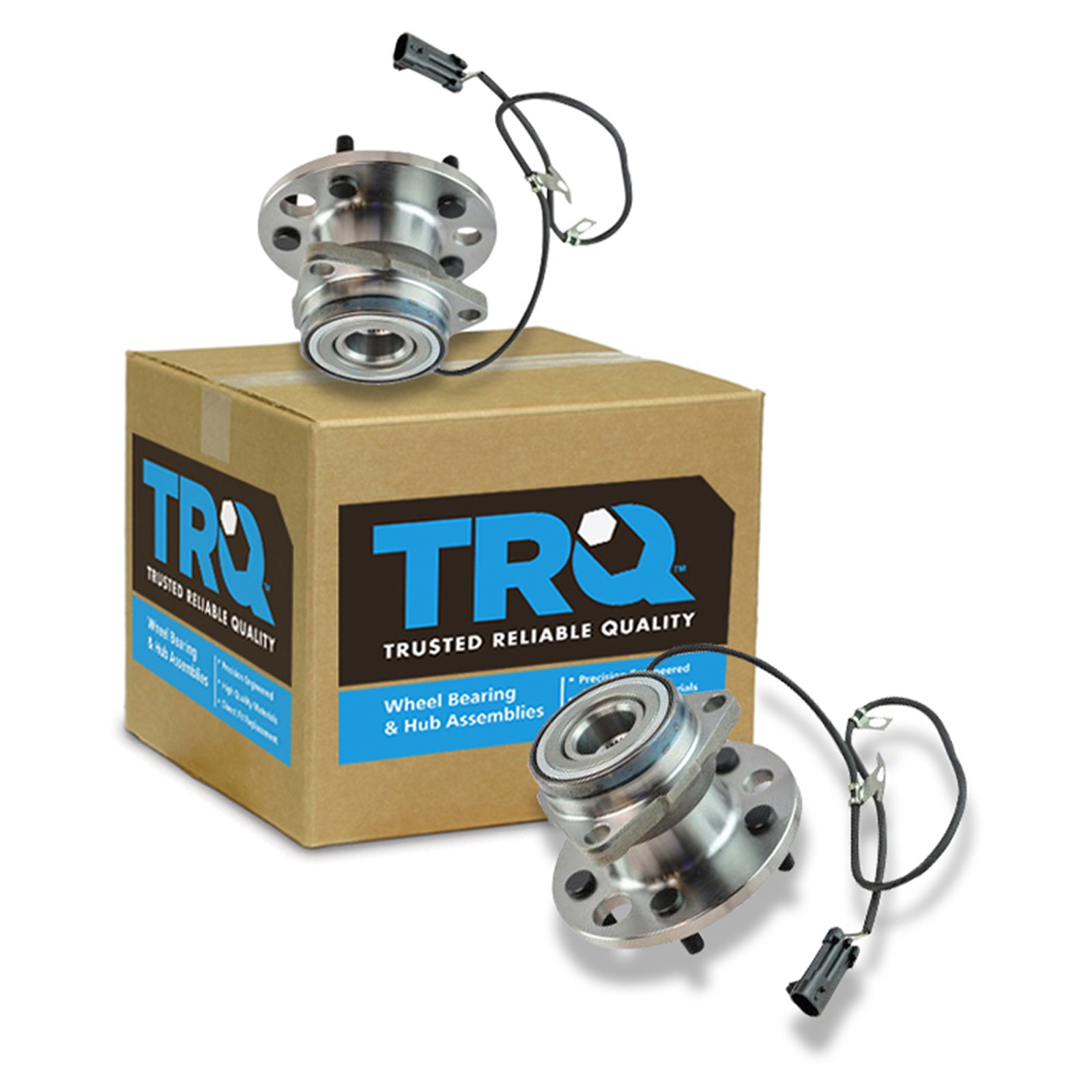 TRQ Front Wheel Hub Bearings Assembly Set Compatible with 1995-2002 Chevrolet Astro GMC Safari