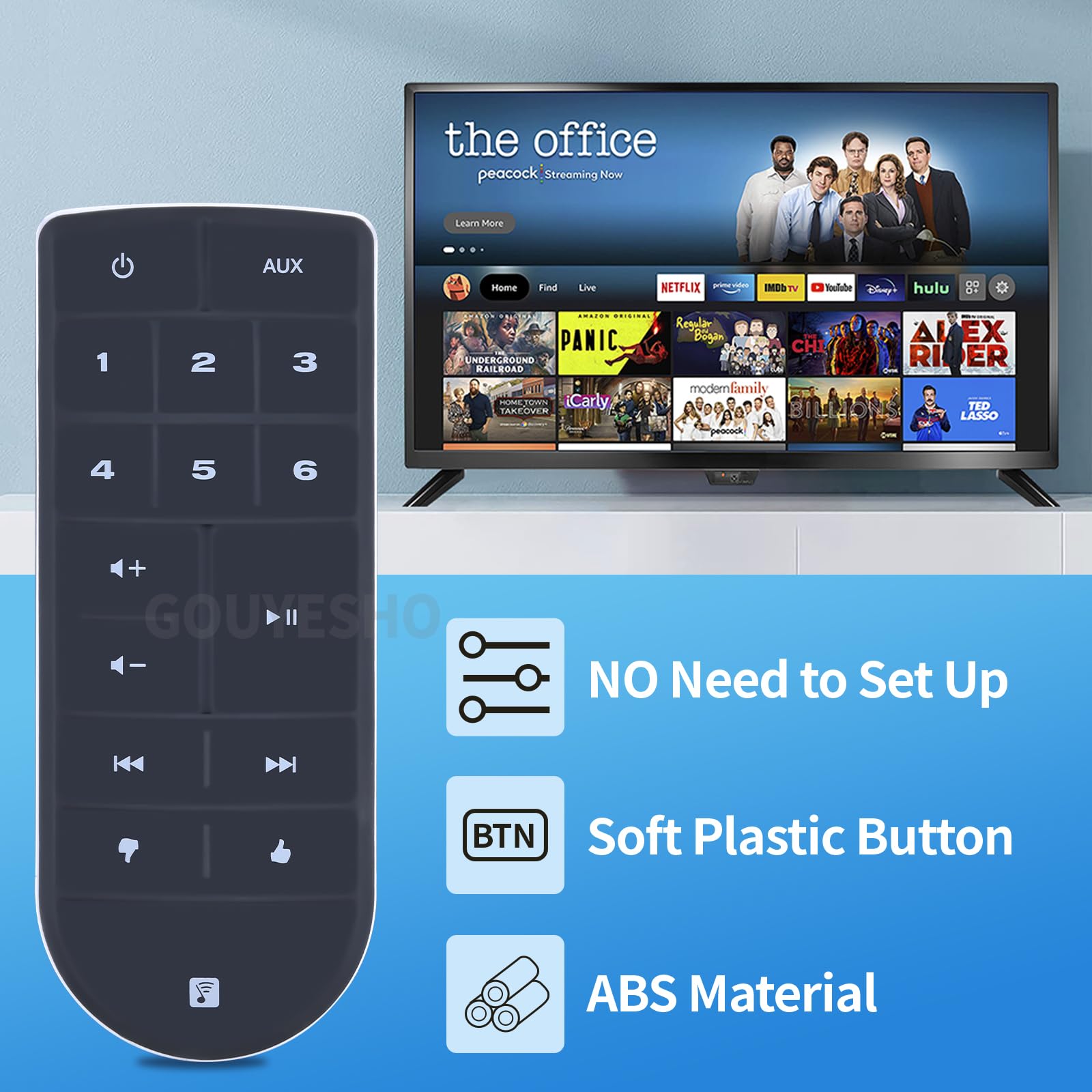 New Replacement Remote Control for Bose SoundTouch 10 20 30 Series II Wireless Music System, black - Image 3