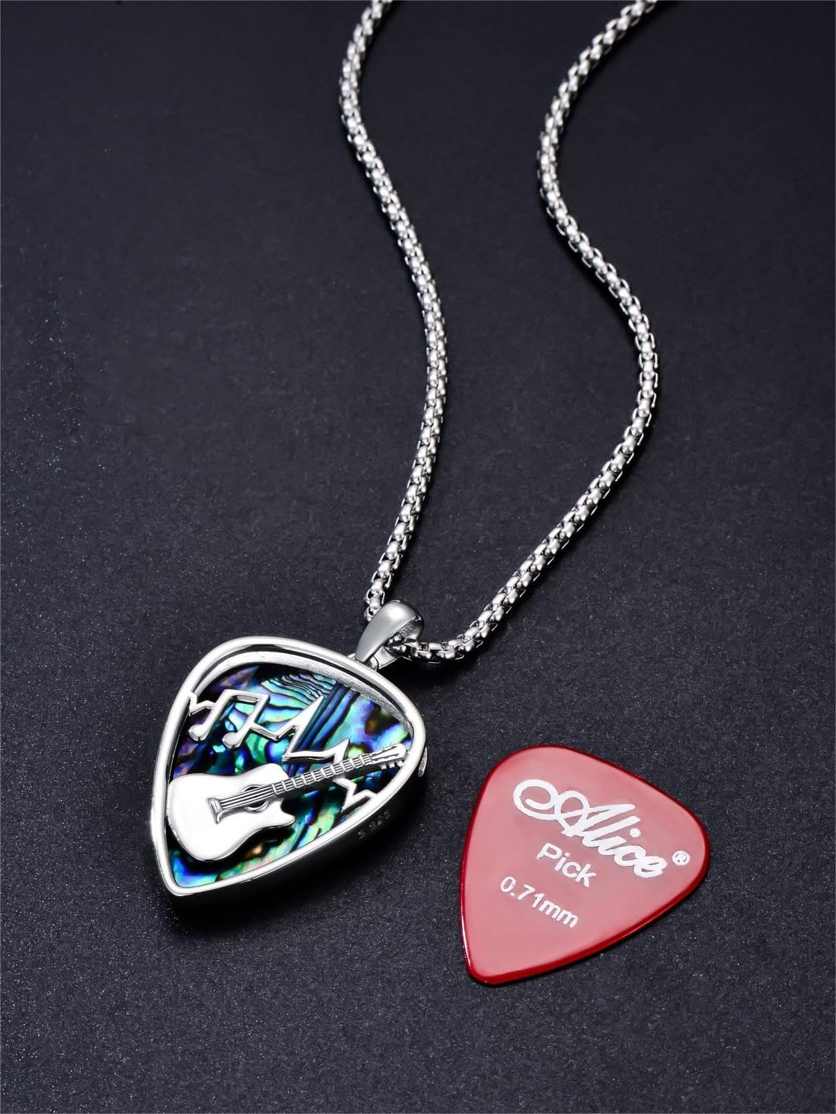 Gitarren Plektrum/Lotus/Chakra/Elefanten/Engelsflügel Engel/Kleeblatt/Mutter Tochter/Kürbis/Schwester/Koala/Eule Baum/Kompass/Stethoskop Halskette Sterling Silber 925 Halsketten für Damen