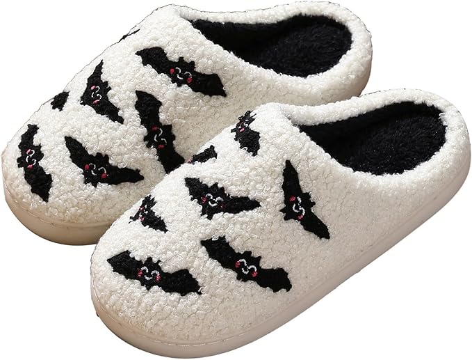 Halloween Slippers For Women Cute Cartoon Halloween Ghost Slippers Soft