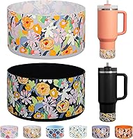 Vista 17 de HEYSKAY Base protectora de silicona para botas Stanley Quencher Adventure de 40 onzas y vaso Stanley IceFlow de 20 onzas y 30 onzas, y compatible