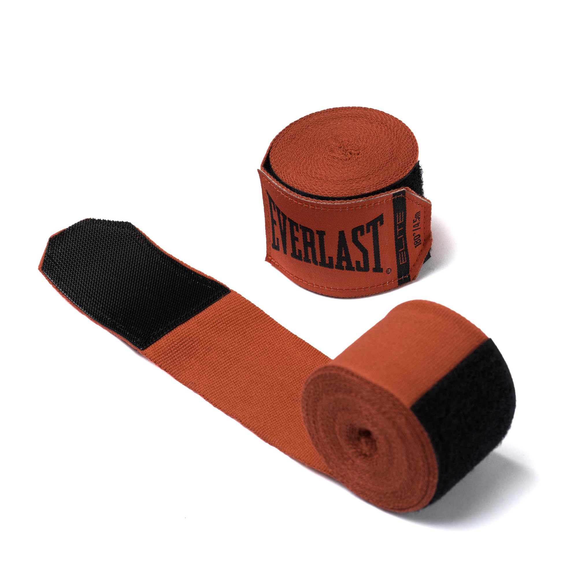 Everlast Elite Bende per Mani 457 cm, Rosse – Bende da Boxe per guantoni, Sparring, MMA e Kickboxing, Passante Largo per Il Pollice