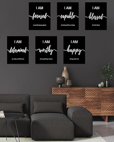 Miniatura 5 de Drsoum Arte de pared inspirador para decoración de oficina, 12 x 16 pulgadas, impresiones motivacionales para pared, oficina, dormitorio, sala de