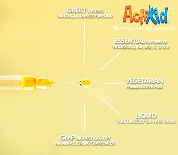 Multi-Vitamin Drops 25ml, Gelatine Free (Vitamin Drops for Babies, Infants and Children), Immunity Boost